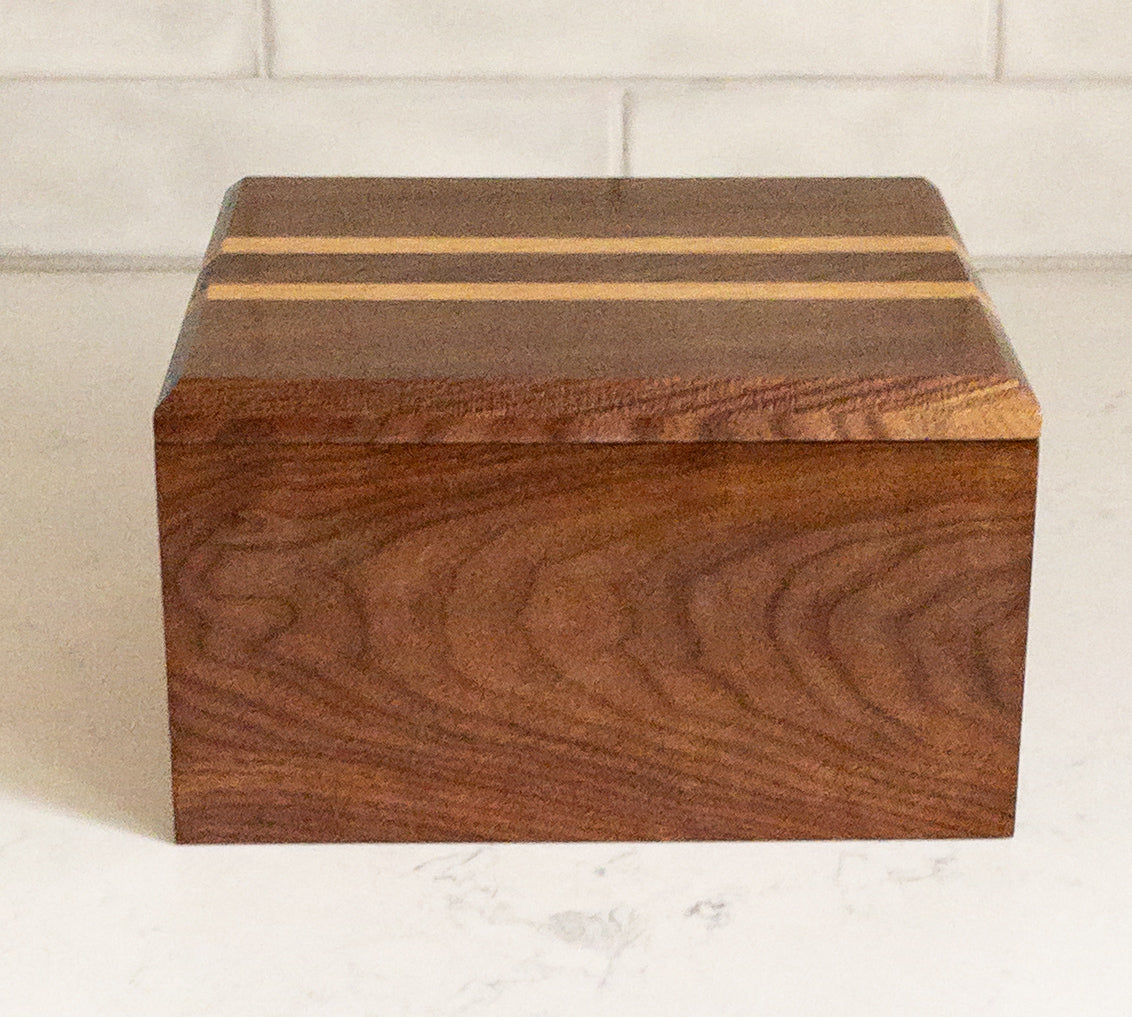 Walnut Keepsake Box, Handcrafted Rorey's Crafted Gifts